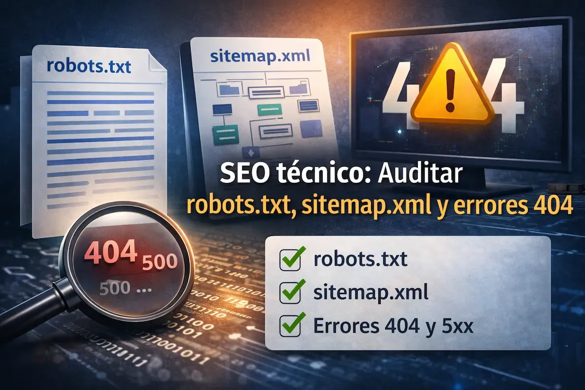 SEO técnico: 13 reglas para auditar robots.txt, sitemap.xml, páginas 404 y códigos de error