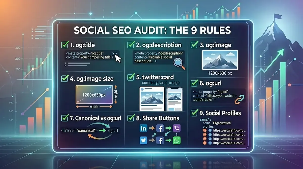 Auditoría SEO Social: Las 9 Reglas de Open Graph y Twitter Cards