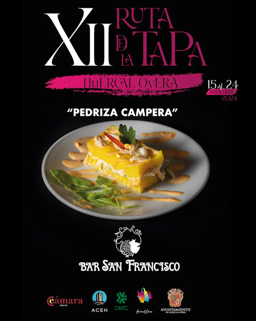 Tapa  del Bar San Francisco para la ruta de la tapa Huércal-Overa 2024