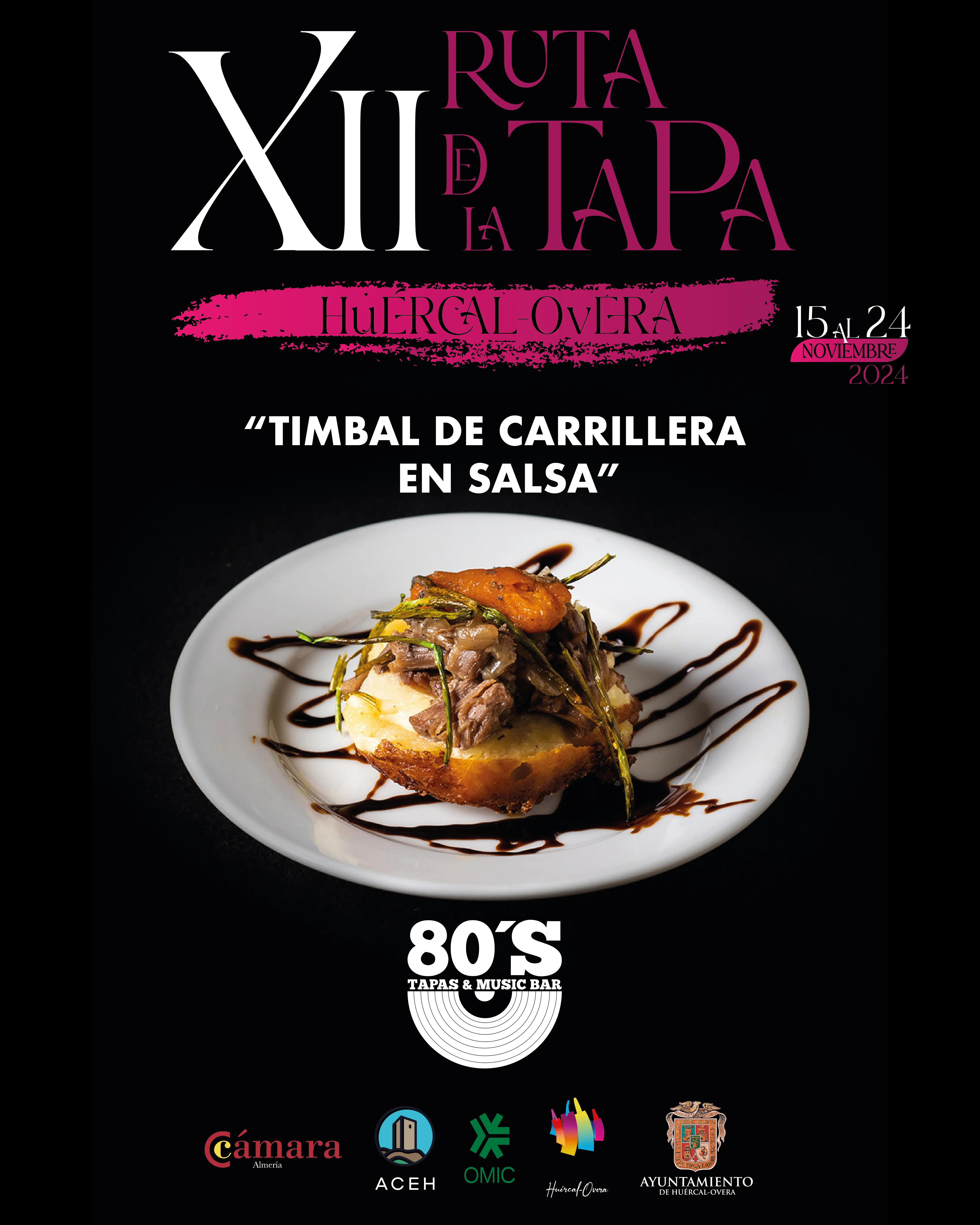 Tapa  de Los 80 para la ruta de la tapa Huércal-Overa 2024