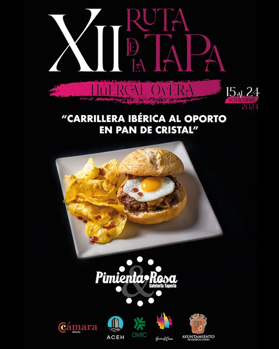 Tapa  del Pimienta Rosa para la ruta de la tapa Huércal-Overa 2024